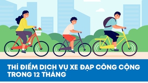 Hà Nội thống nhất thí điểm dịch vụ xe đạp công cộng trong 12 tháng