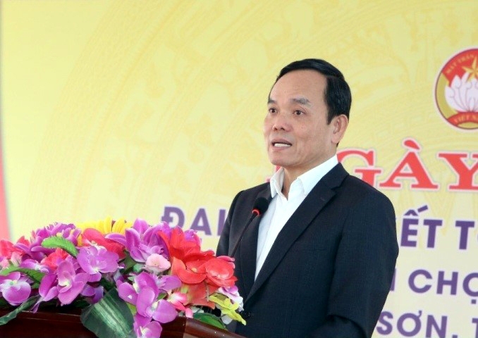Phó Thủ tướng Trần Lưu Quang tham dự Ngày hội Đại đoàn kết toàn dân tộc tại Thanh Hóa